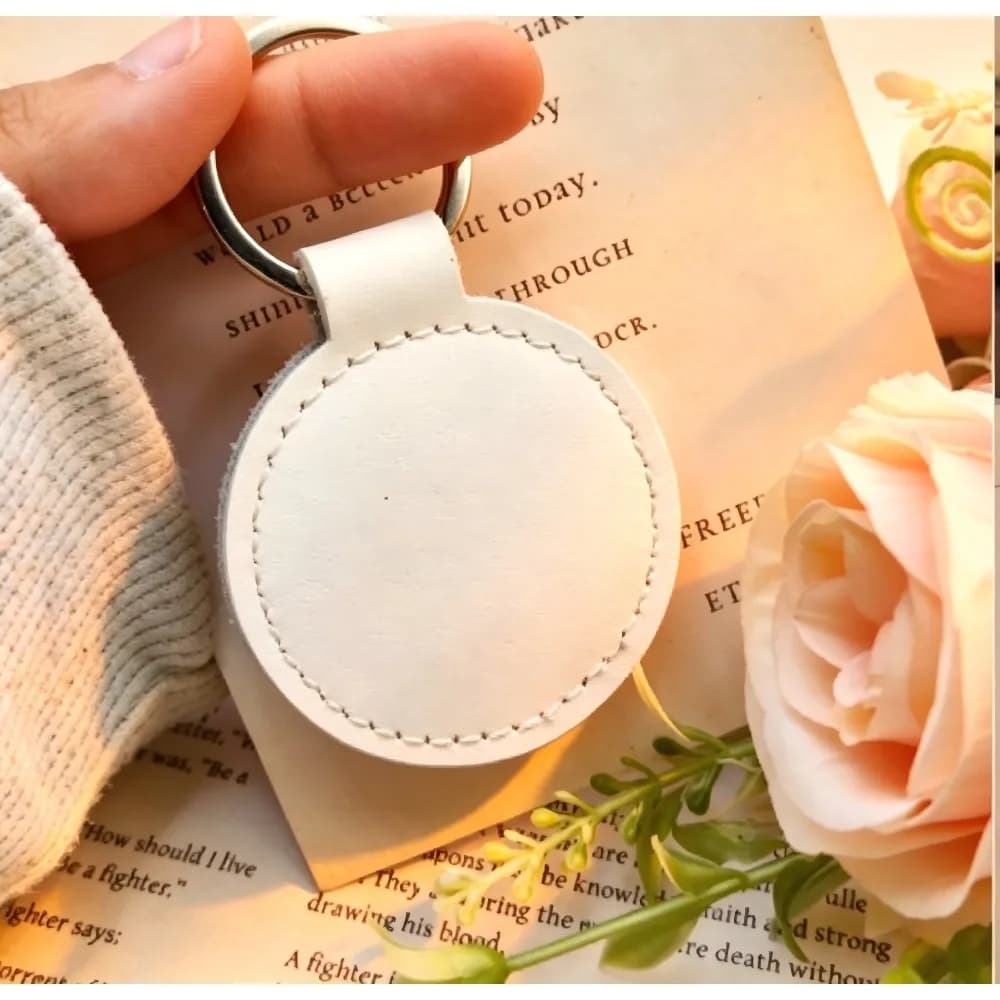 Portachiavi Vintage in Pelle con Incisione Laser Personalizzata, Porta Tessere d'Accesso, Portachiavi Personalizzato, Accessori per Auto e Borse, Regali
