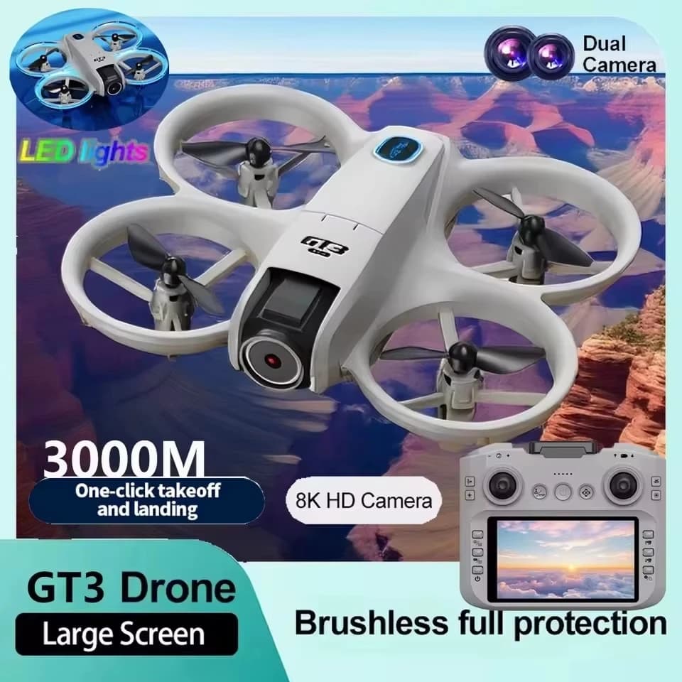 2026 originale GT3 MAX Droni 8K Professionale WIFI FPV Evitamento Ostacoli Flusso Ottico Posizionamento RC Quadcopter Giocattoli Regali UAV