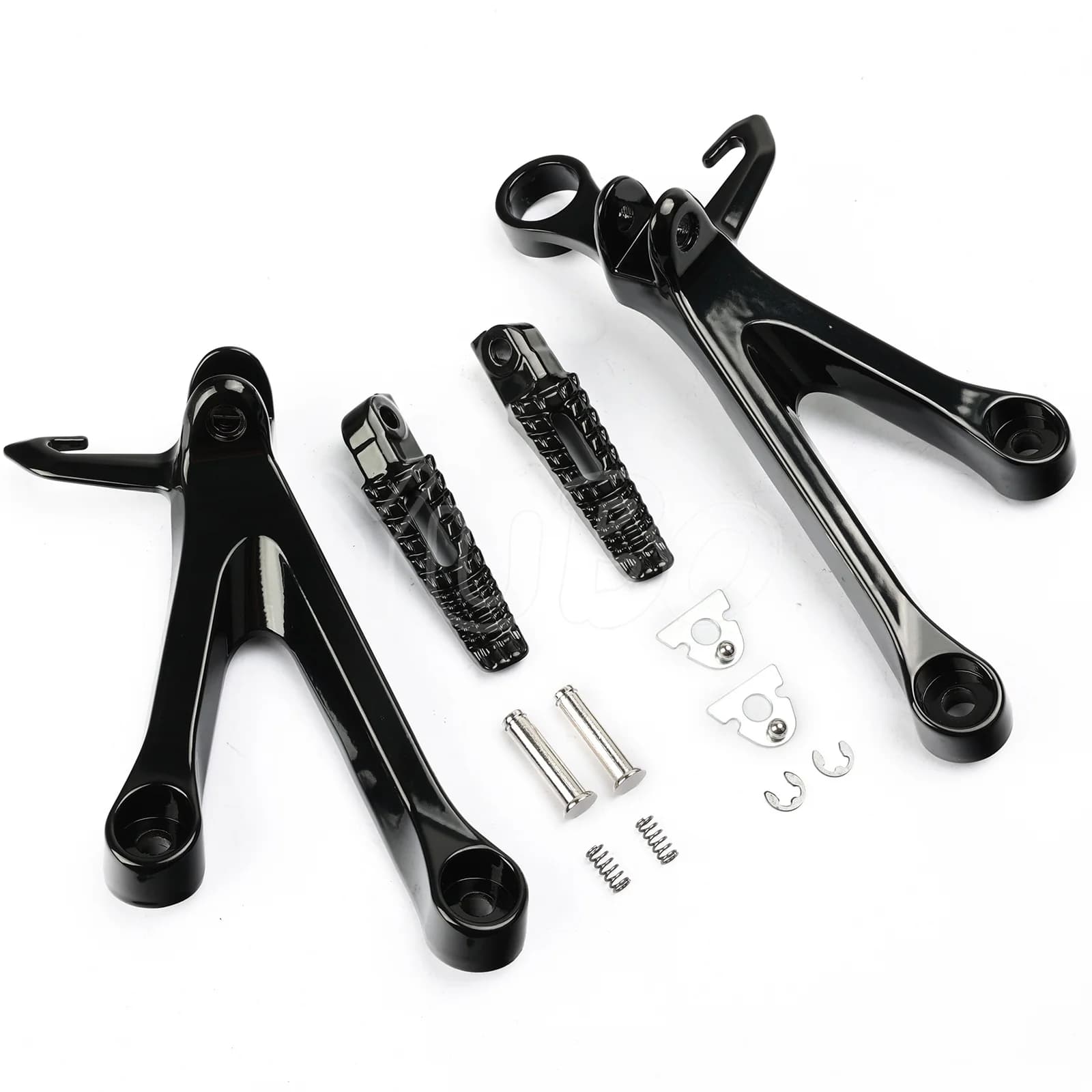 Motorcycle Rear Passenger Footpegs Pedal Bracket Set For Suzuki GSXR1000 GSX-R1000 GSX R 1000 2017-2024 2018 19 20 21 Footrests