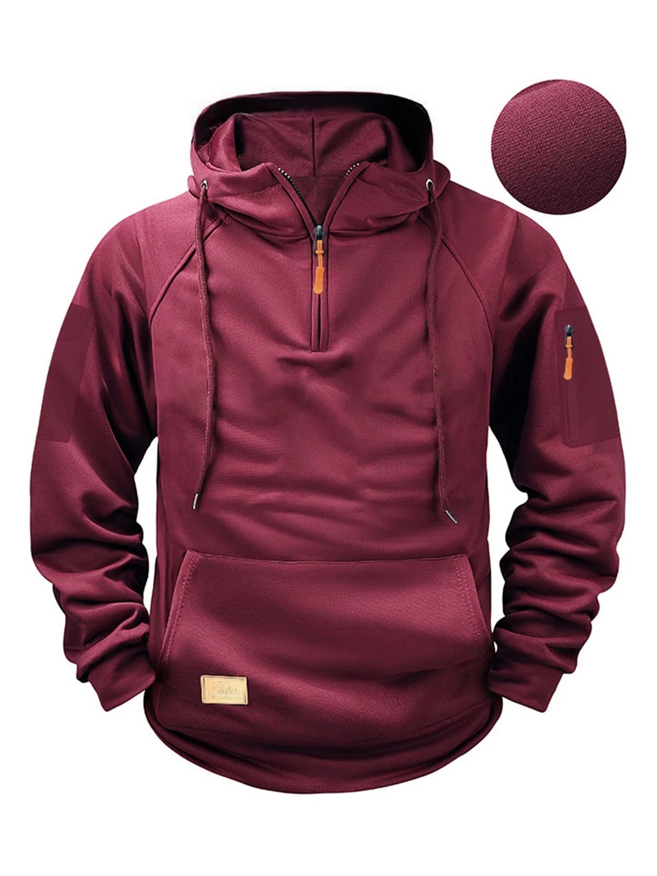 Felpa con cappuccio sportiva casual alla moda da uomo Autunno Inverno Pullover Felpa con cappuccio Multi tasca con cerniera Nuovo abbigliamento sportivo da uomo