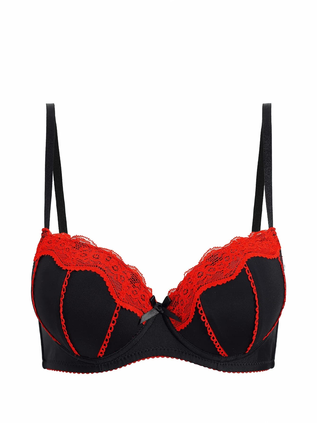 Reggiseno Sexy in Pizzo per Donna, Imbottito con Effetto Push-Up, Comodo e Traspirante, Intimo Femminile