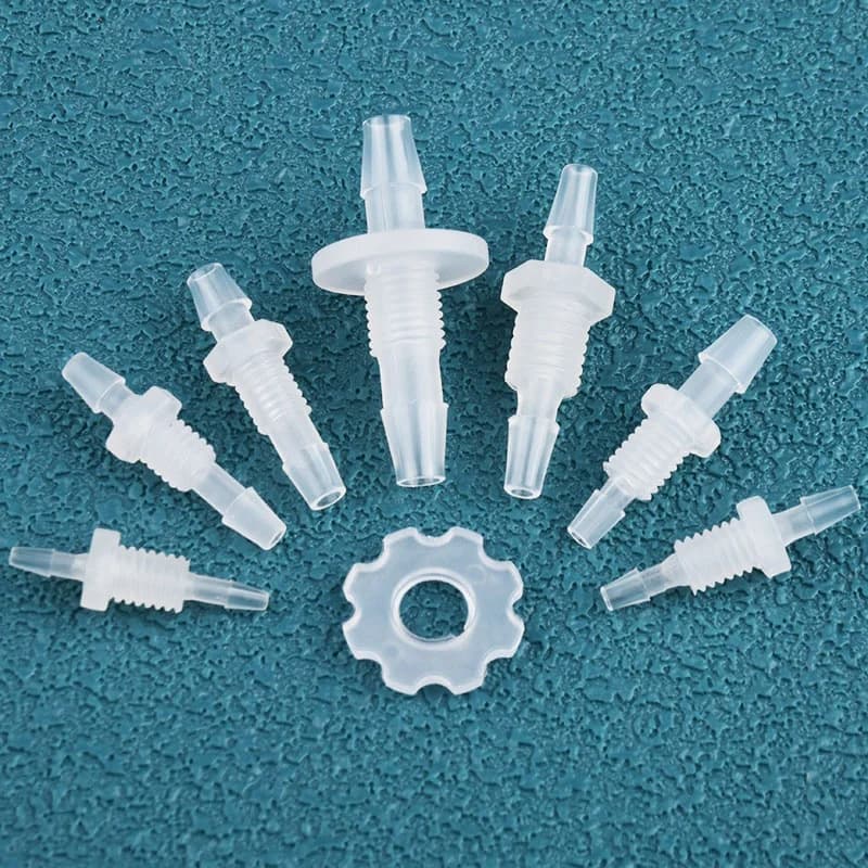 5~100Pcs Mini Size 1. 6-m6-1.6 PP direct connectors Flood aquarium tank adapter for air pump garden irrigation system joints for hoses