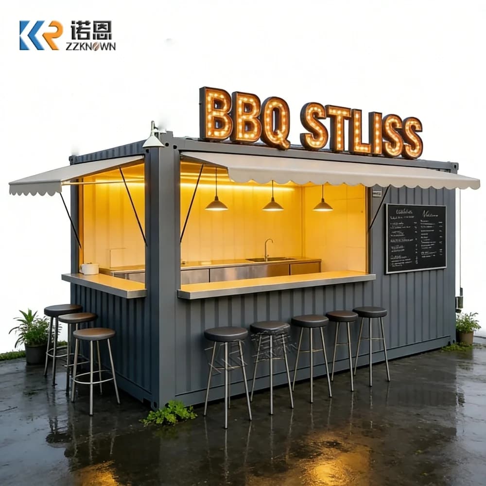 Container Alimentare in Offerta Speciale: Chiosco Ristorante con Cucina, Caffetteria, Bar, Negozio, Stand - Container Trasformabile