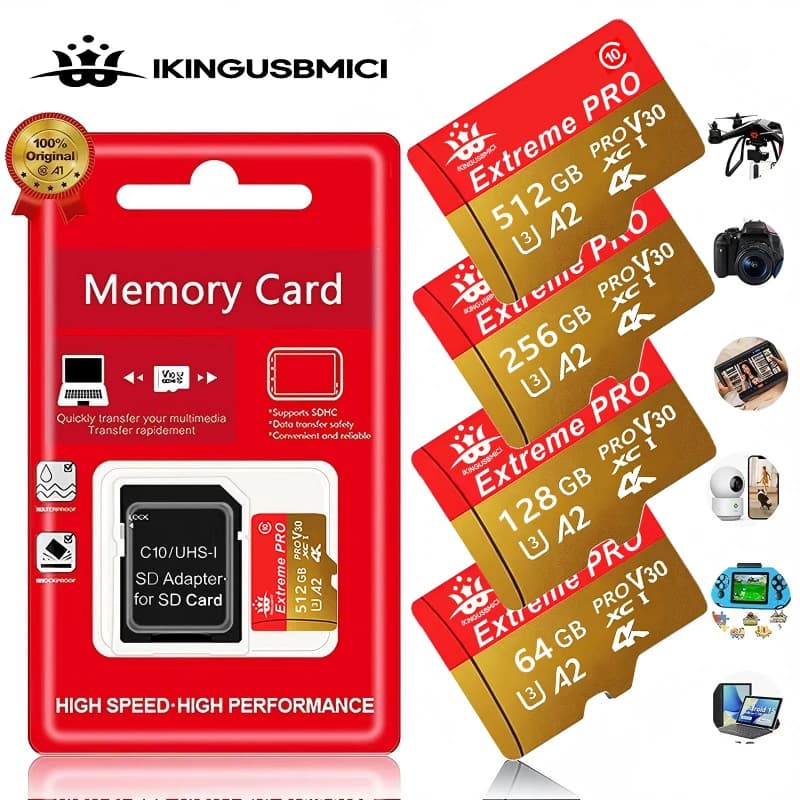 Mini SD Card 16GB 32GB Class 10 Memory Card High Speed S D 64gb for Phones/Tablet/Camera 512GB 256gb Micro Flash TF Card