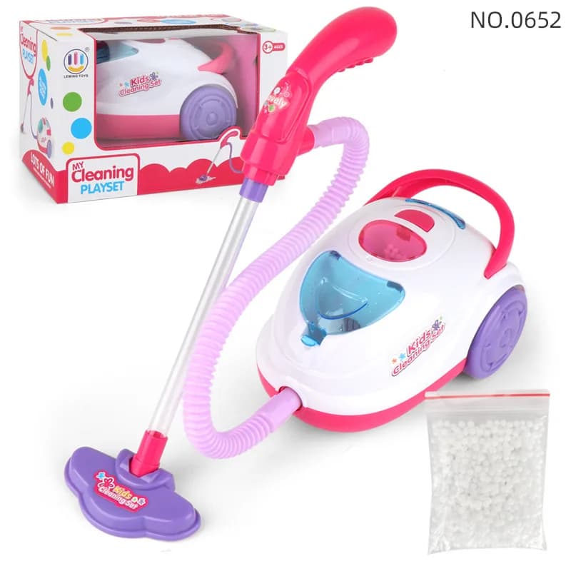 Kids Simulation Electric Vacuum Cleaner Toy Children Pretend Housework Play Broom Cleaning Tool Early Educational Puzzle Toys