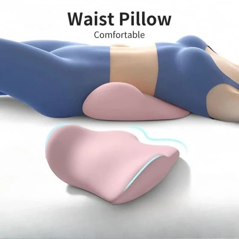 Memory foam lumbar support cushion, ergonomic seat cushion for back pain relief, soft and comfortable furniture accessory