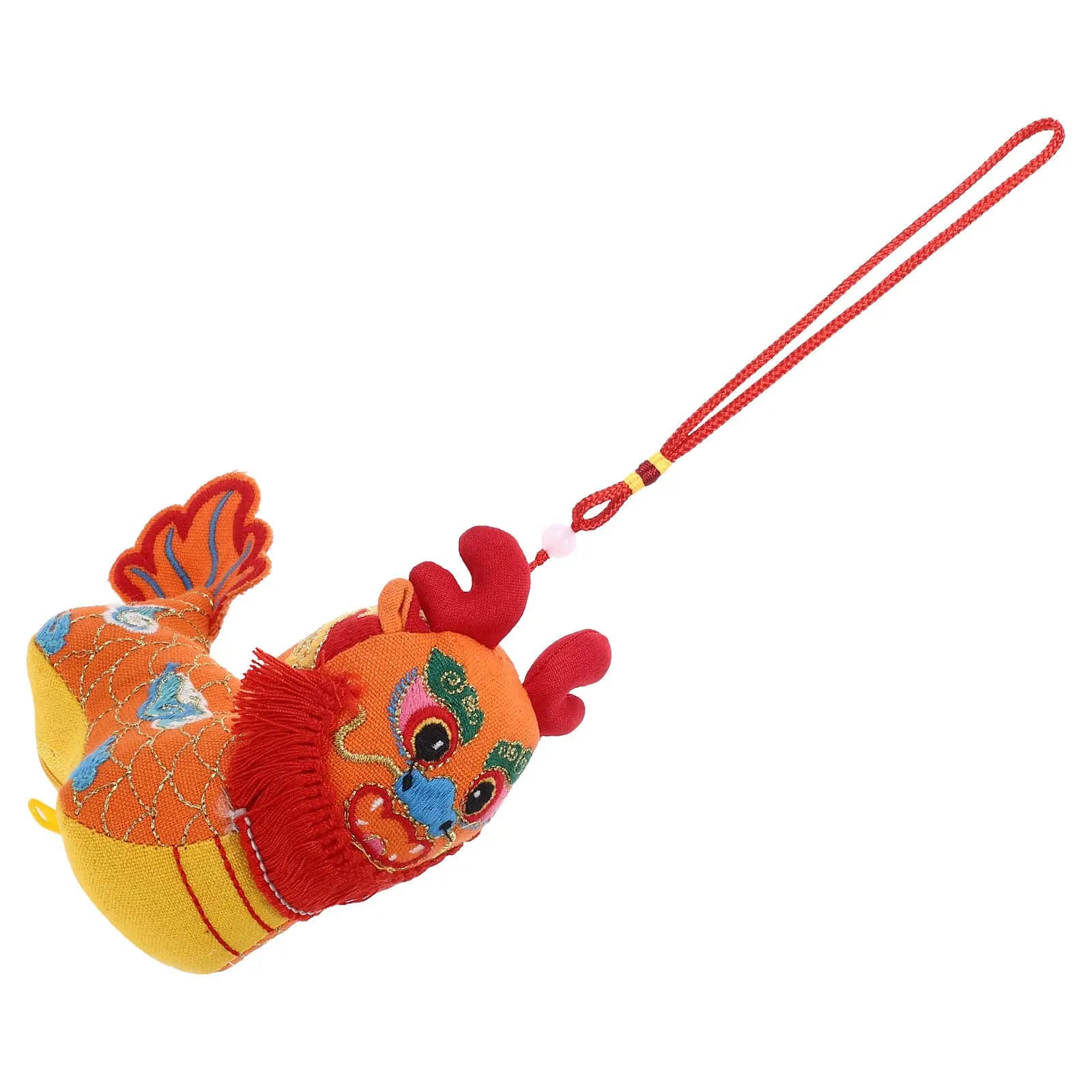 1 Pezzo Mascotte Drago Cartone Animato Decorazione Pendente Animale di Peluche per Capodanno Cinese Compleanno Matrimonio Auto Parete Casa