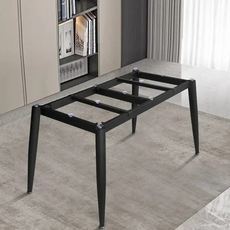 Gambe per tavolo da pranzo in lastra di roccia semplici, accessori per scrivania da ufficio, base di supporto in metallo, gambe per tavolo in marmo di lusso leggero
