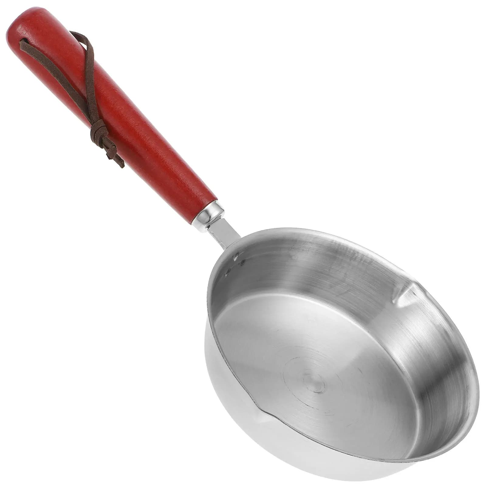 Mini Padella Antiaderente in Acciaio Inox, Leggera e Portatile per Colazione, Omelette, Pancake, Uova Fritte e Altro