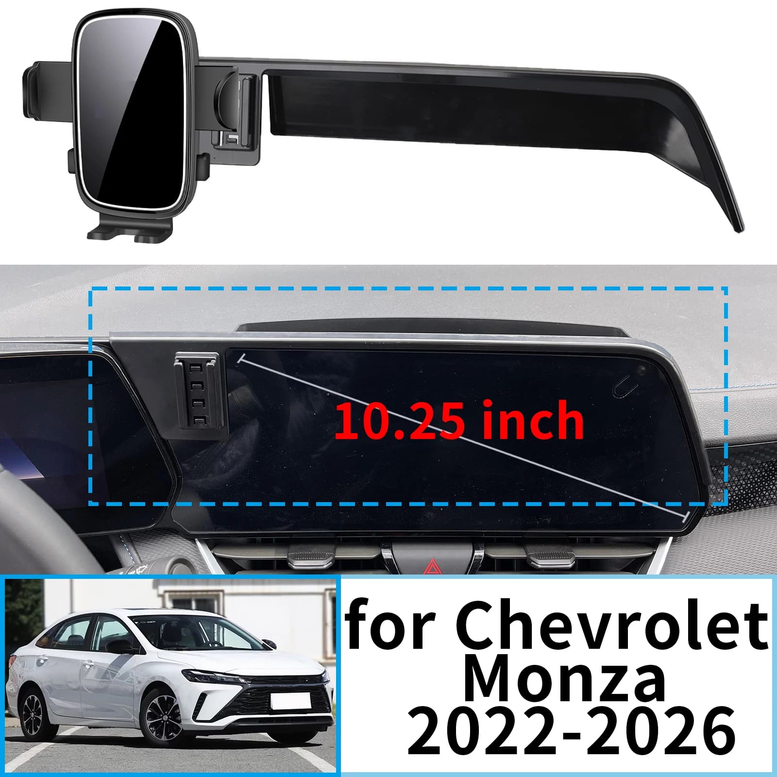adatto per Chevrolet Monza 2022-2026 Cavalier Turbo Supporto per telefono stabile con clip ​ ​ Montare la base dello schermo senza vibrazioni ​ Accessori per auto