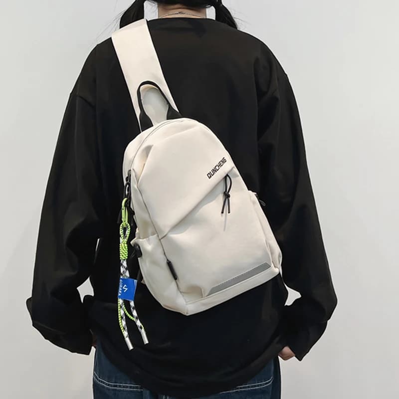 Men's Single Shoulder Shoulder Bag Small Backpack Women's Chest Bag Cycling Sports Mountaineering Boys Tablet Light Mo