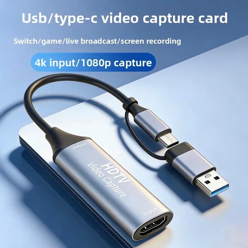Scheda di acquisizione video MS2130 Chip Type C USB3.0/2.0 4K HDTV, dispositivo di acquisizione video 1080P per registrazione di giochi e streaming live per PS4 Xbox
