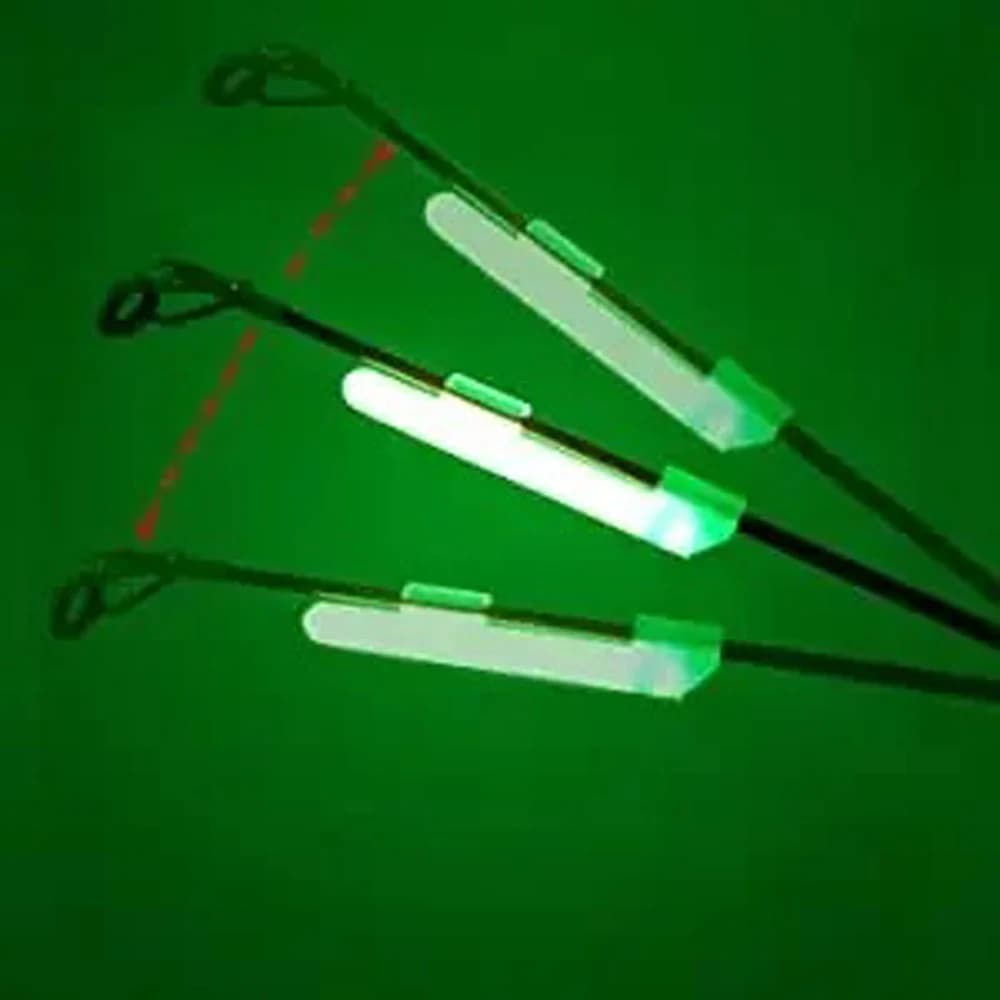 10 Pezzi 5 Confezioni di Bastoncini Luminosi per Pesca Notturna, Luci per Canna da Pesca, Bastoncini Luminosi per Clip su Canna, Esche Luminose, Accessori per Allarme Pesca alla Roccia