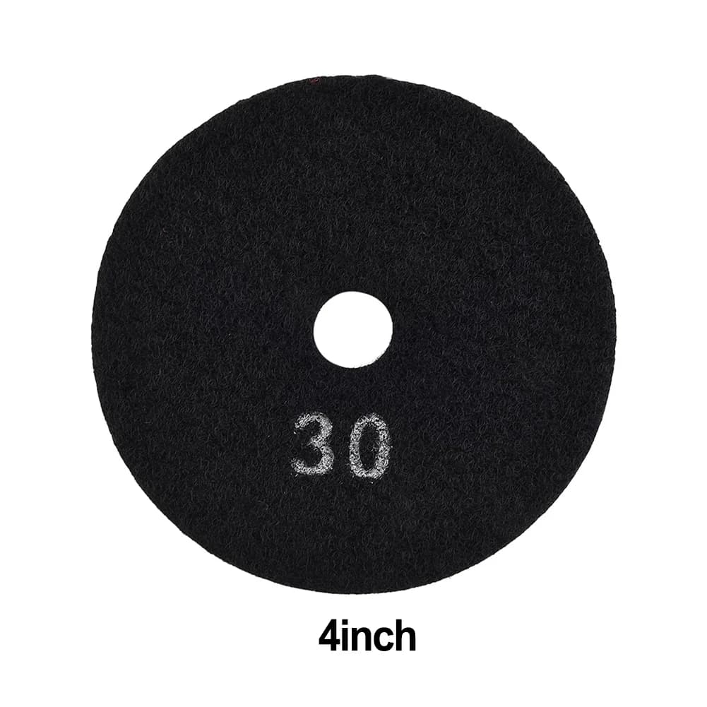 Tampone per lucidatura diamantato da 4 pollici Tamponi per lucidatura a umido/secco da 100 mm Dischi flessibili per lucidatura di pavimenti in cemento, pietra di marmo, granito