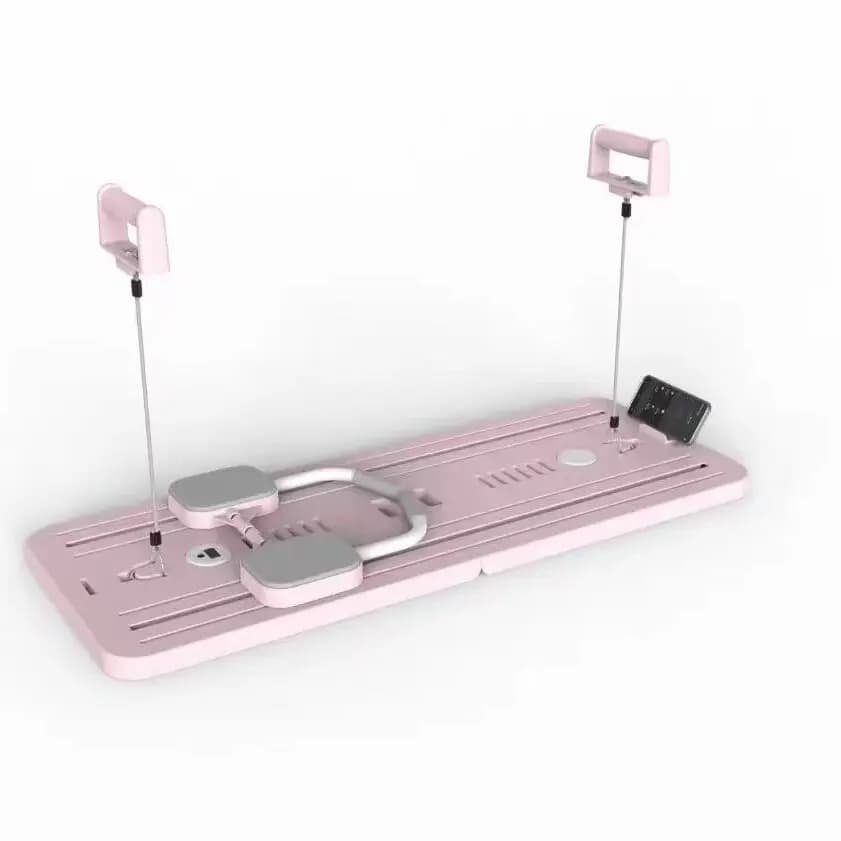 Fitness exercise table with non-slip surface with wheel roller ab