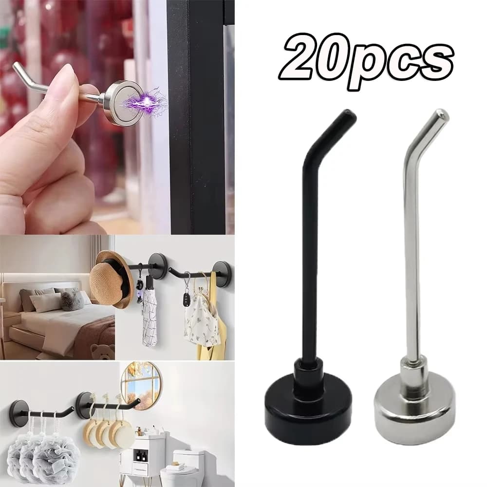 5/20pcs Forte Gancio Magnetico Multiuso Sospensione Staffa Rimovibile Asciugamano Per La Casa Bar Da Cucina Ganci di Stoccaggio Strumenti di Stoccaggio