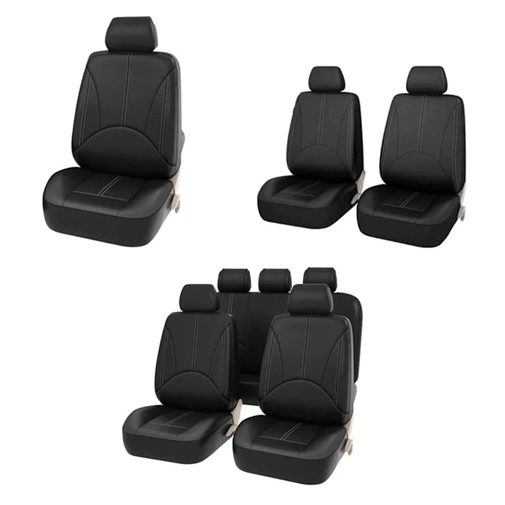 PU Four Seasons Leather Car Seat Comfortable Intuitive Design Car Seat Cover Set Universal Protection