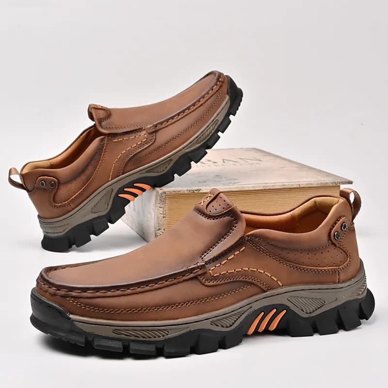 Men's Casual Leather Shoes Outdoor Hiking Anti Slip Sports Shoes Men Shoes