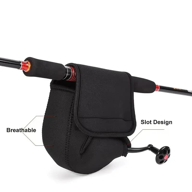 Lure Fishing Reel Protective Cover, Spinning Reel Storage Bag, Fishing Storage Bag in 3 Sizes, Long-Distance Casting Spinning Reel Storage Pouch