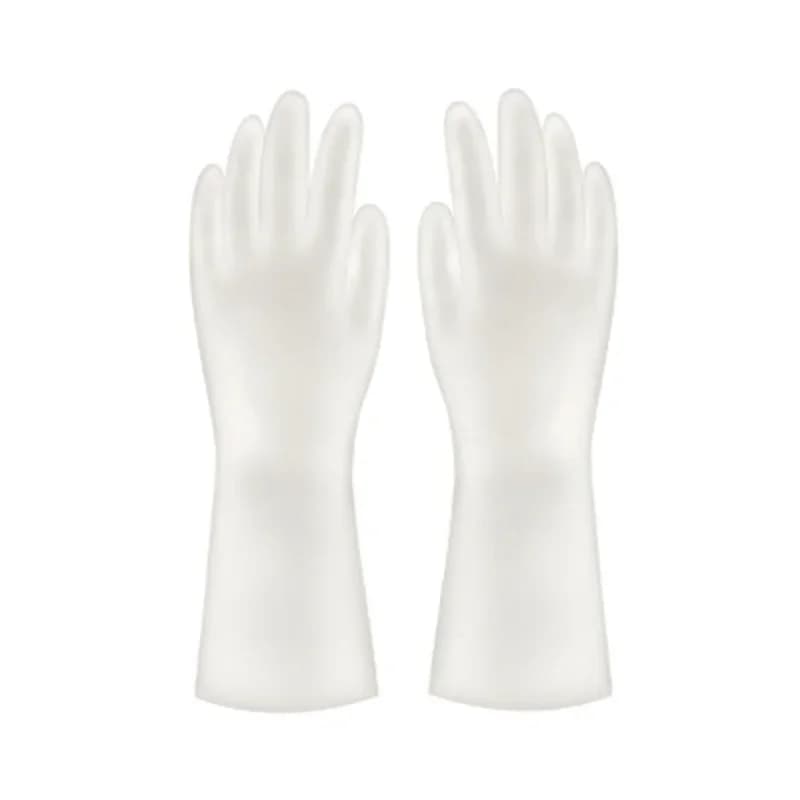 Guanti per pulizia in lattice premium da donna, protezione per il braccio impermeabile extra lunga per lavare, cucine e lavori domestici