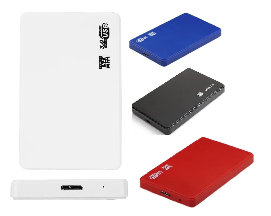 Case per disco rigido da 2,5 pollici USB 3.0 a 5 Gbps, custodia esterna per HDD/SSD SATA, box per disco rigido esterno per PC, laptop, smartphone, PS5