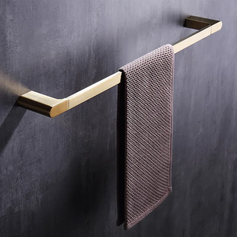 Set di accessori per il bagno in oro spazzolato portasciugamani a parete appendiabiti appendiabiti accessori hardware per porta carta igienica