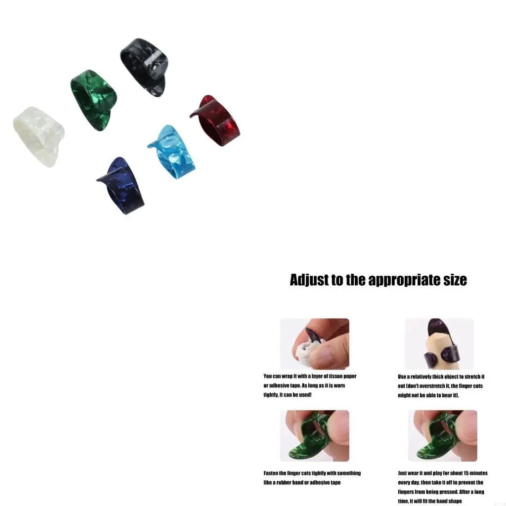 Plettri per pollice e dito da 4 pezzi Plettri per pollice per chitarra e piatti per accessori per chitarra acustica