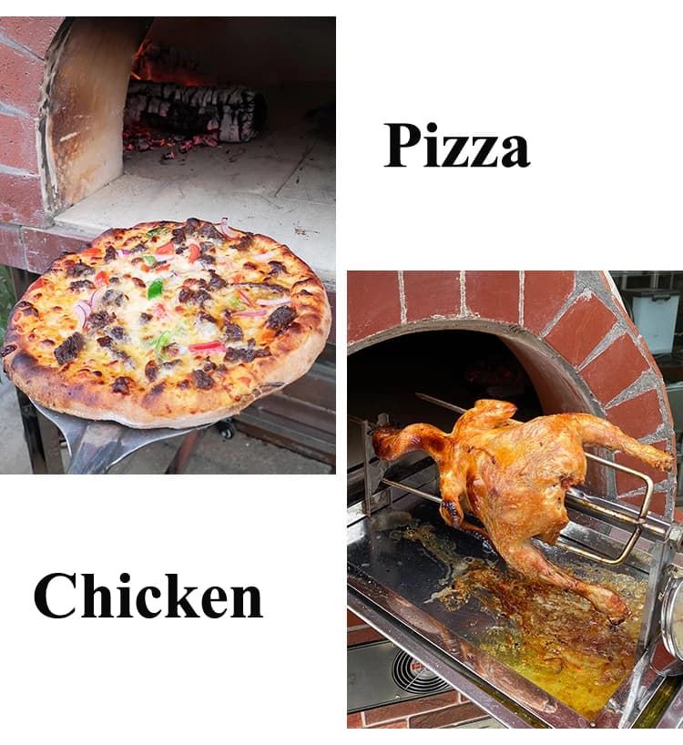 Italian Style Wood Fired Brick Pizza Oven Stone Pizza Oven for Commercial Restaurant Baking
