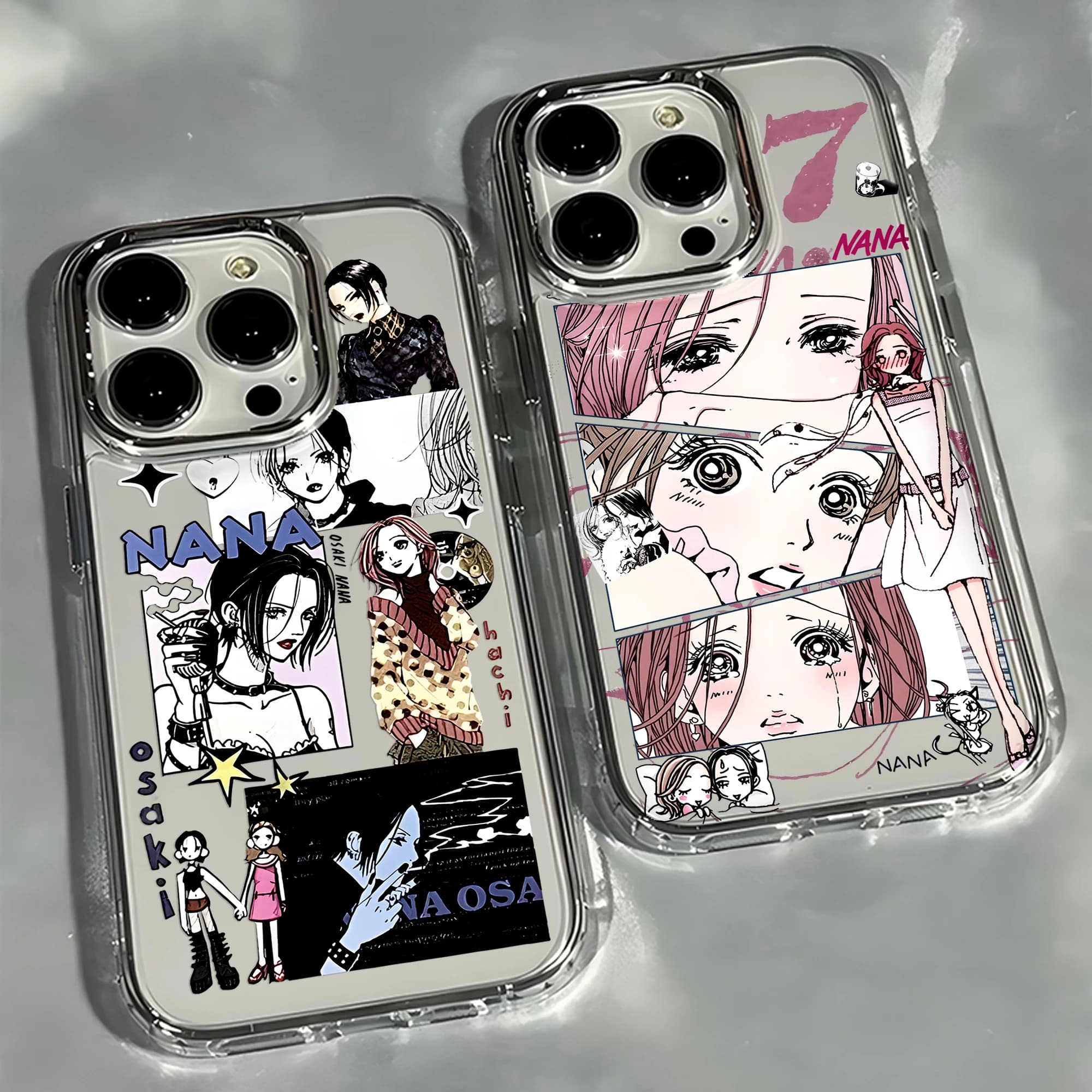 Y2K Cool Nana Osakis Phone Case for Samsung Galaxy S26 S25 S24 S23 S22 S21 S20 Note20 FE Ultra Edge Plus 4G 5G Transparent Cover