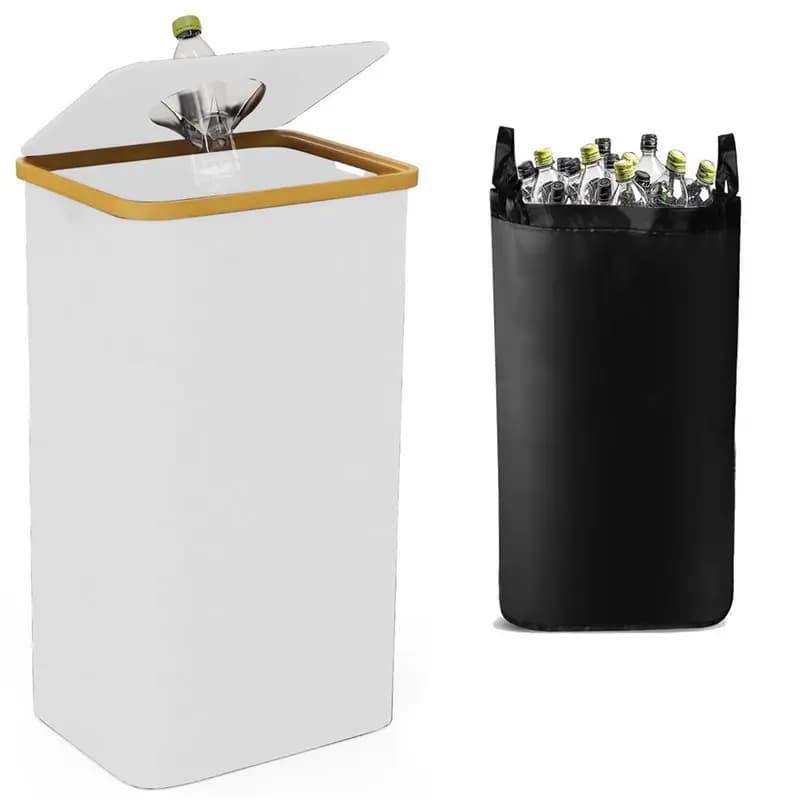 BHBD-Oxford Cloth Laundry Basket, Bottle Storage Box, Recycling Box, Deposit Bottle Collector, Indoor Garbage Bin