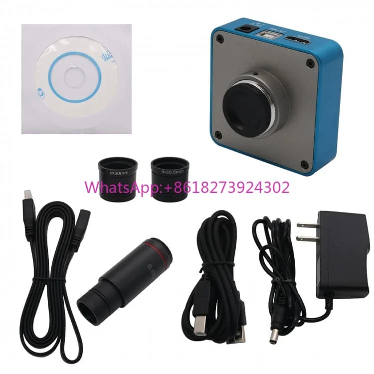 HY-1139su 0.5X Obiettivo con attacco C 2K/1080P 60FPS 34MP Fotocamera per microscopio industriale per alta definizione 1080P per USB