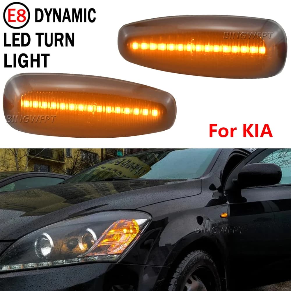 Per Hyundai i30 I Hatchback Estate FD Azera Elantra Touring Avante Dinamico Segnale di Girata Ripetitore Indicatore LED Luce di posizione laterale