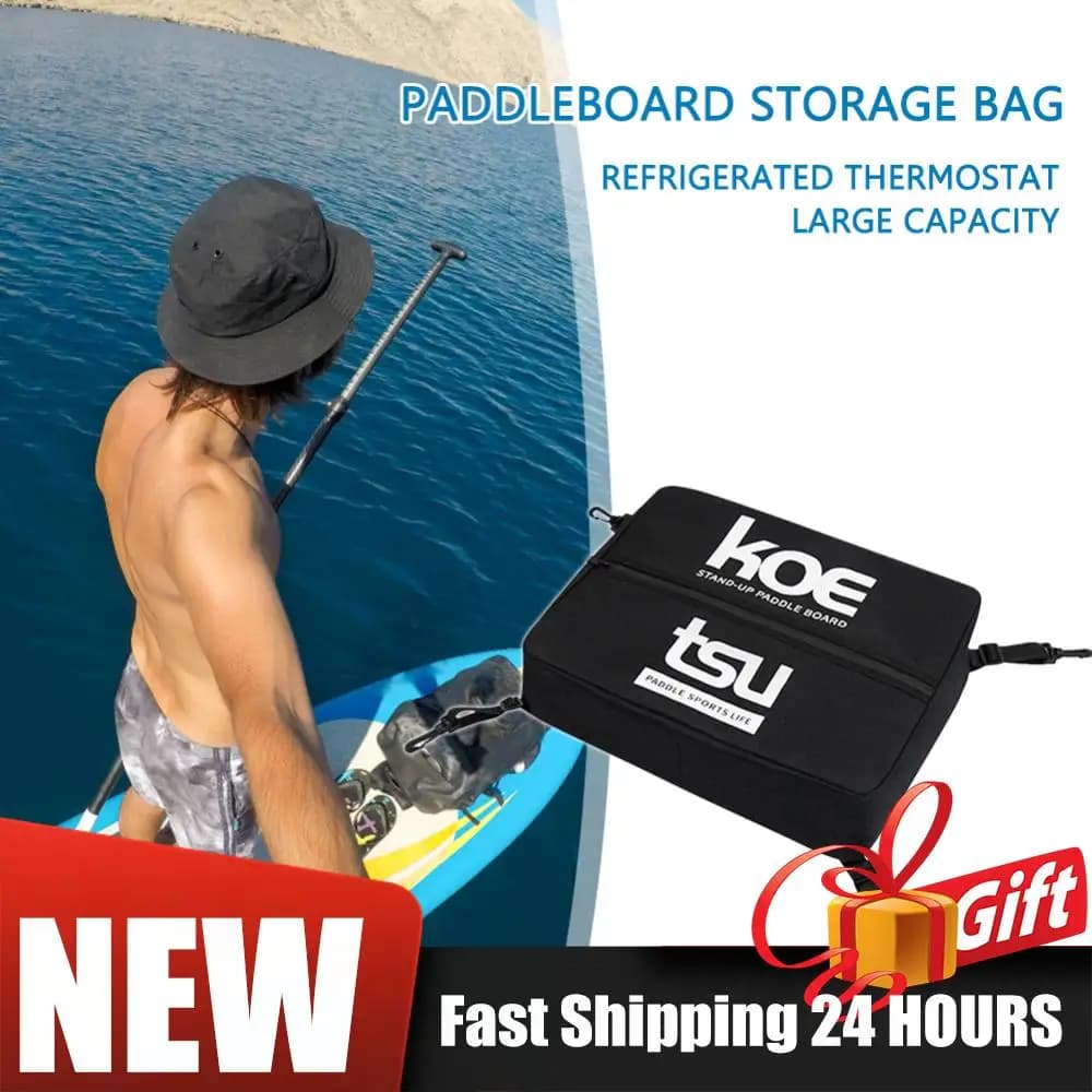 Borsa portaoggetti con cerniera da 1-3 pezzi, organizer portatile per tavola da SUP, borsa da coperta in Oxford per kayak e paddleboard con fibbia di fissaggio