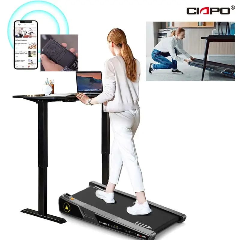 Tapis roulant da passeggio per uso domestico sotto la scrivania Tapis roulant Prezzo all'ingrosso Tapis roulant per ufficio Tappetino da passeggio per macchina