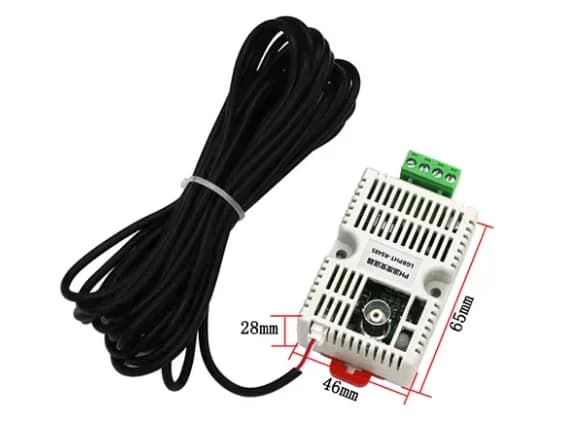 Modulo sensore di rilevamento trasmettitore di temperatura PH Tensione 0-5V 0-10V 4-20mA Uscita RS485 Sensore PH Elettrodo PH BNC