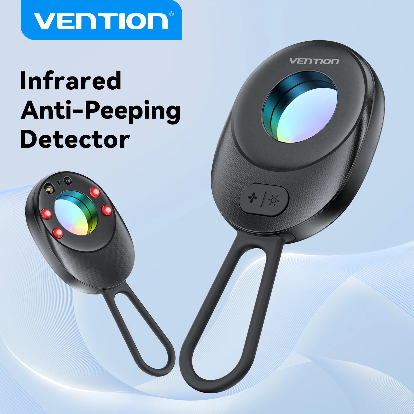 Vention Camera Detector, Smart Security Alarm for Hidden Cameras, Anti-Slip Protection
