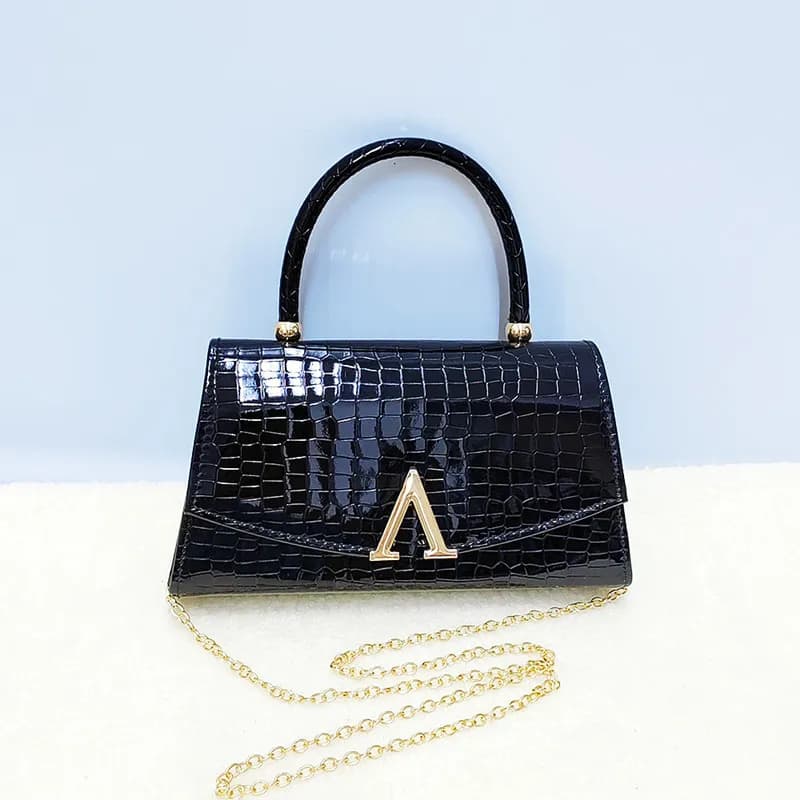 2024 Borse di design di lusso Borsa da sera con motivo alligatore glitterato da donna Pochette da sposa per feste Borsa a tracolla di nuova moda