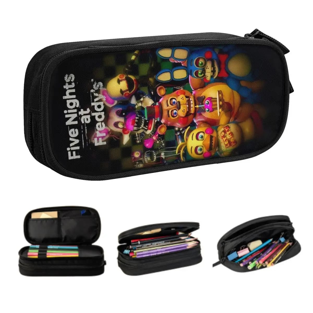 Anime Five Nights At Freddyss astucci per ragazzi Gilrs Large Storage Game Pen Box Bag accessori per la scuola