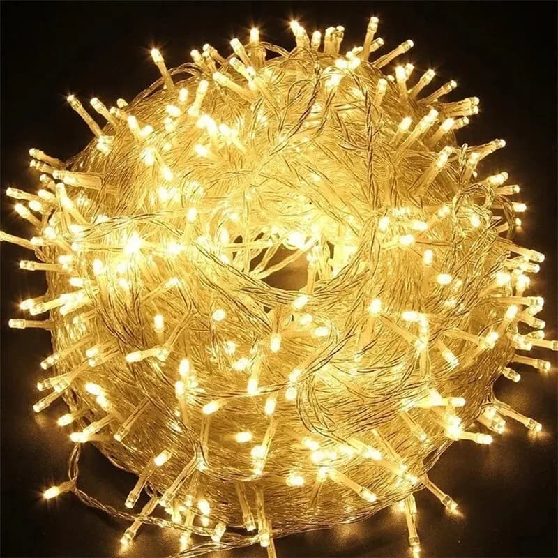 Luci a stringa a LED per esterni Ghirlanda 10M Impermeabile Fata Luce Lampada a festone Festa di nozze Vacanza Giardinaggio Decorazione Luce