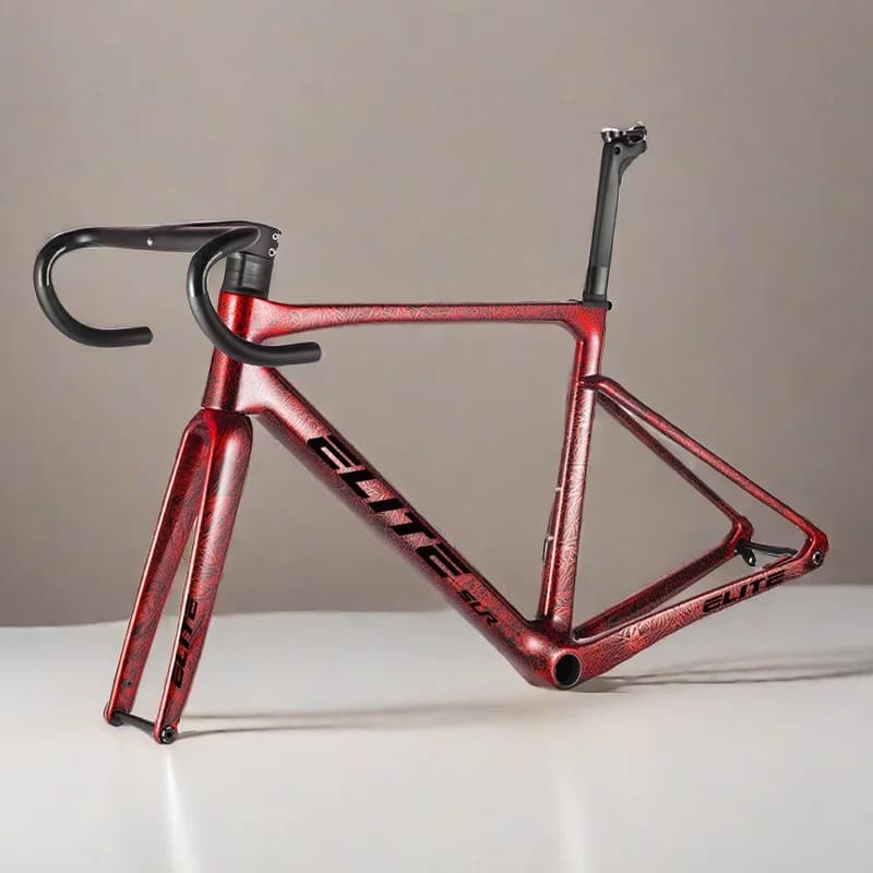 ELITE Carbon Road Bike Frame 47/49/51/54/56cm T47 Ultralight Disc Brake Brake Bicycle Frame