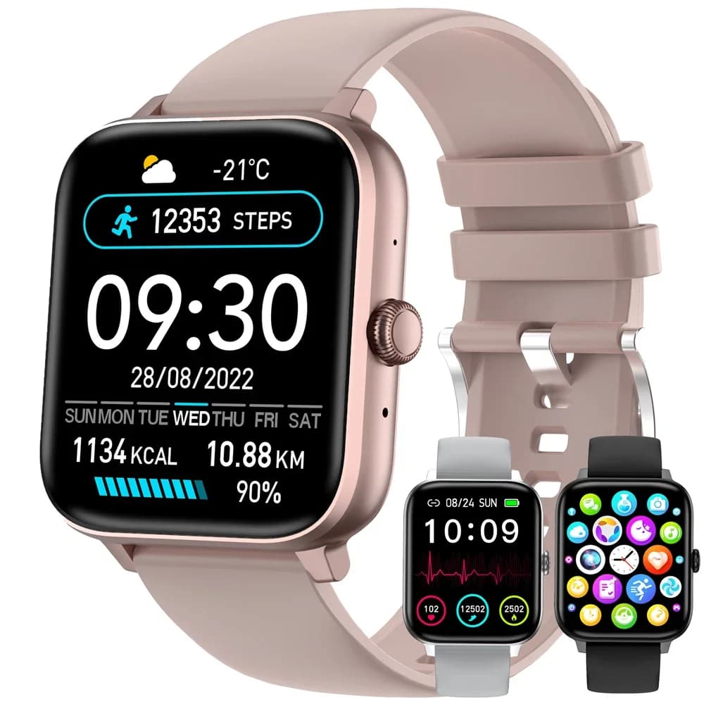 Smartwatch Uomo Donna 1.83 Pollici BT Cardiofrequenzimetro Fitness Tracker