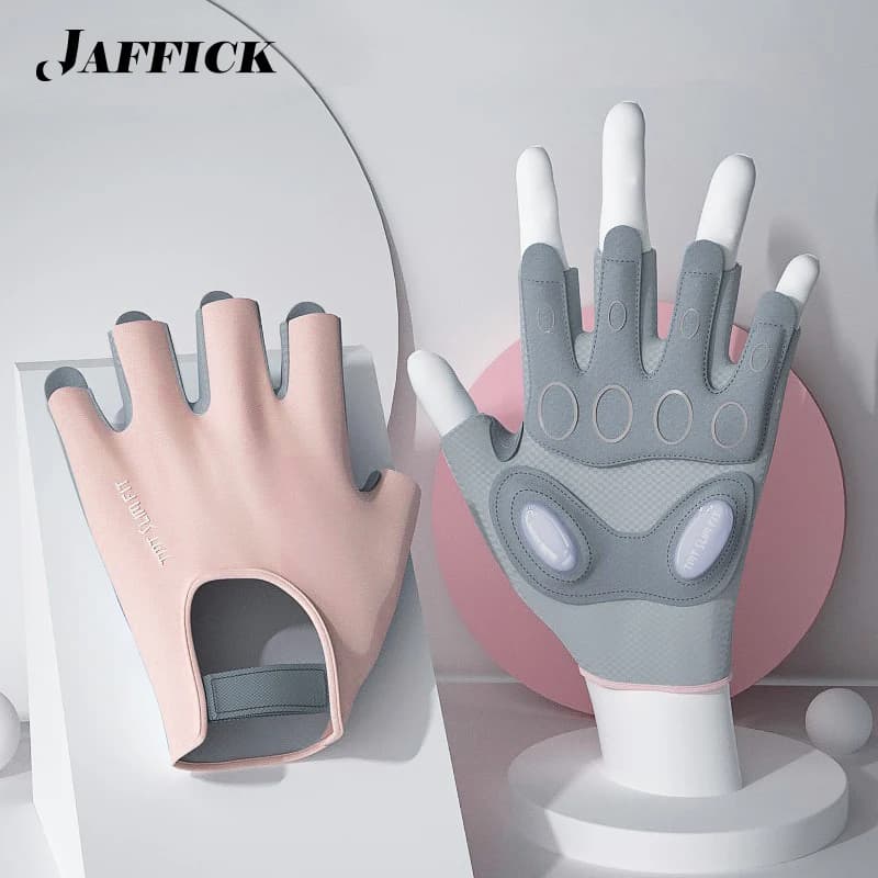 Jaffick Gym Gloves for Men Women's Hand-Free Weight Lifting Gloves With Wrist Support Exercise Bike Gloves for Fitness Crossfit