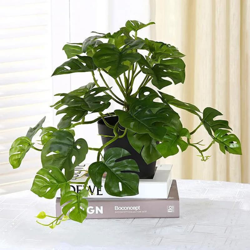 1Pc Artificial Plants Green Turtle Leaves Simulation Turtle Back Leaf Tropical Wedding Party Table Living Room Home Garden Decor