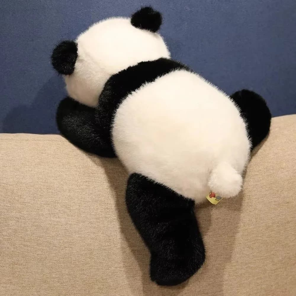 Cuscino Morbido e Soffice a Forma di Animale in Posizione Sdraiata, Procione, Volpe, Panda, per Divano o Pavimento, Decorazione per Feste di Compleanno delle Ragazze