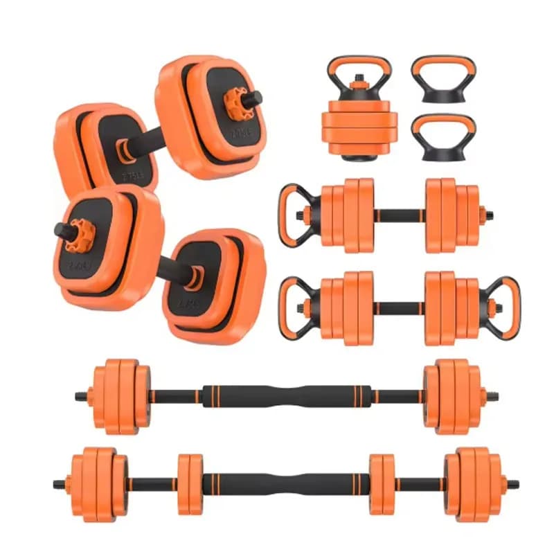 Kit Manubri Regolabili Resistenti Manubrio + Bilanciere + Kettlebell Attrezzatura per Allenamento Domestico Nuova Collezione