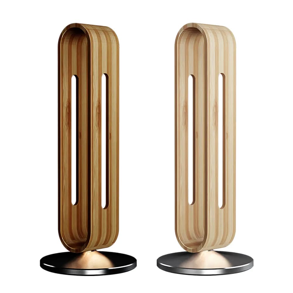 Gaming Headset Hanger Stand Headsets Art Storage Rack Bamboo Wood Aluminum Earphone Display Rack Hanger Holder Bracket