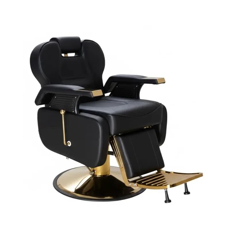 Salon Chair for Hair Stylist, 440 Lbs Heavy Reclining Barber Chair with High-Density Foam Cushioning, Customized