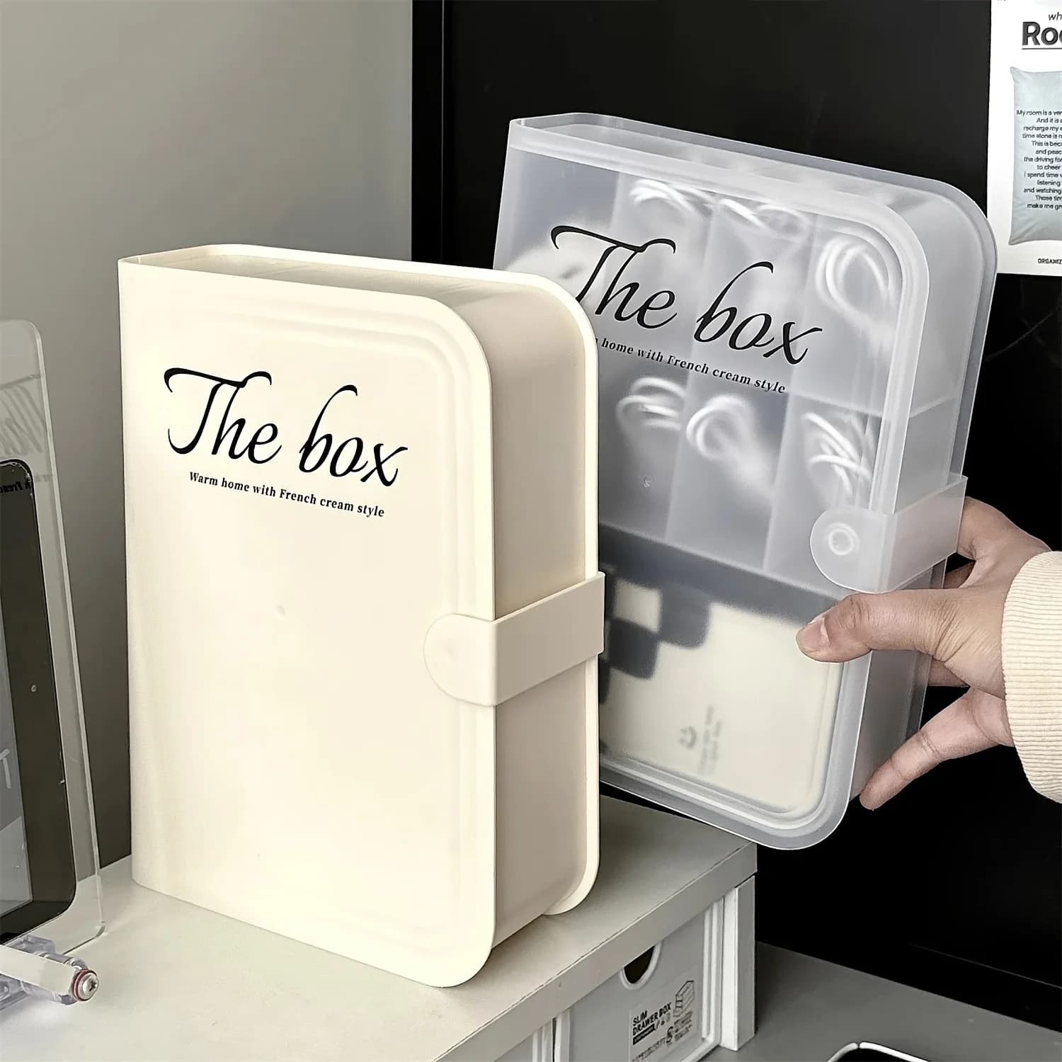 Scatola per la gestione dei cavi - Organizzatore da scrivania per caricabatterie, spine e cavi dati - Materiale ABS robusto con coperchio Ideale per uffici domestici, postazioni di gioco e banchi da lavoro tecnologici