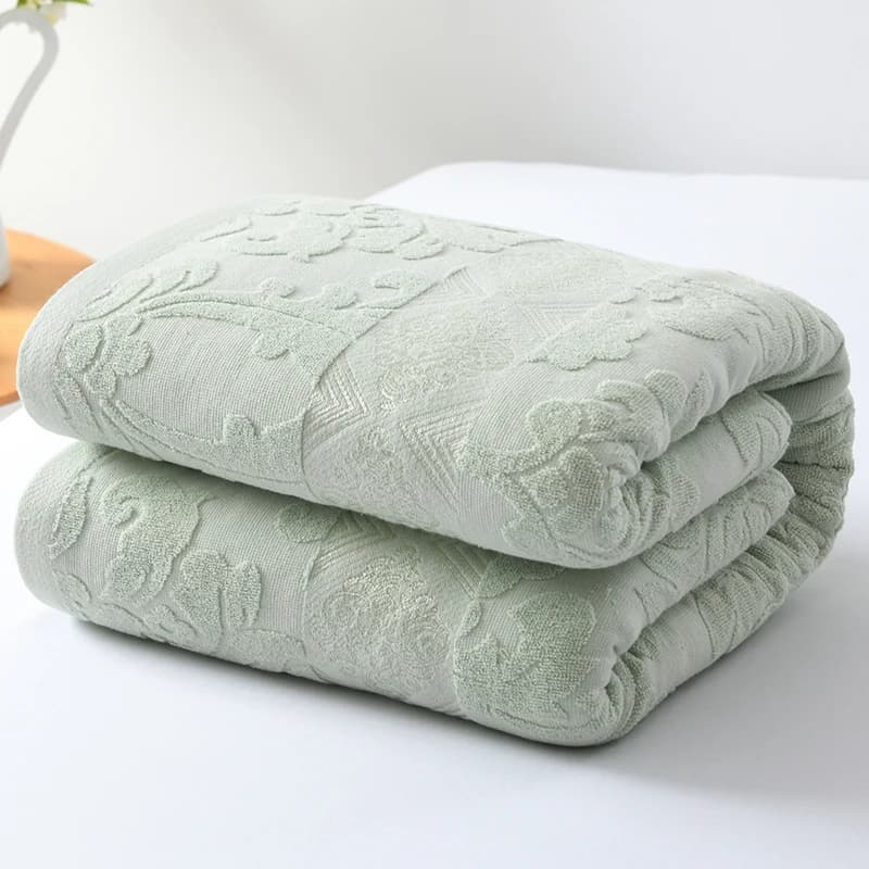 Coperta Jacquard biancheria da letto tinta unita coperte in cotone 100% divano scozzese delicato sulla pelle asciugamano coperta per pisolino copriletto per la casa fucinato