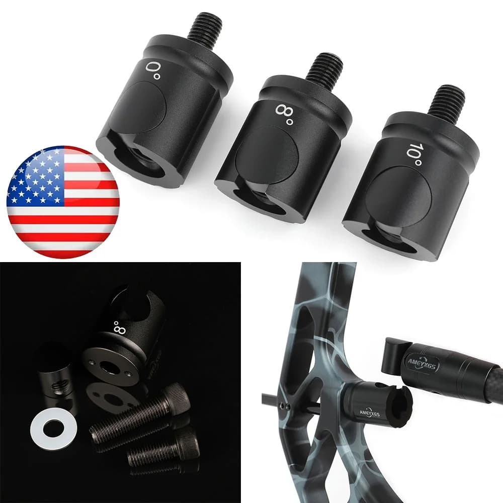 Archery Stabilizer Balance Rod V Bar Adapter 0°/5°/8°/10° Degree Quick Detach Joint Mount For Hunting Target Shooting Bow Accessories